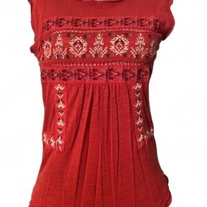 Elegant Red Long Sleeve Top